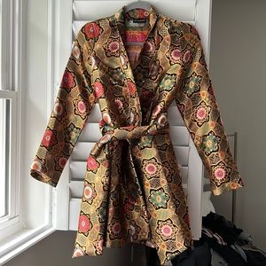 PLT Metallic Mini Holiday Blazer Dress